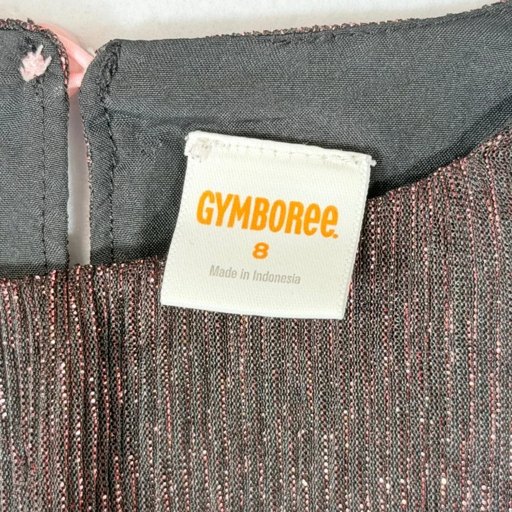 Gymboree Girls Dress Size 8 Sleeveless Sparkle Metallic‎ Pink Party